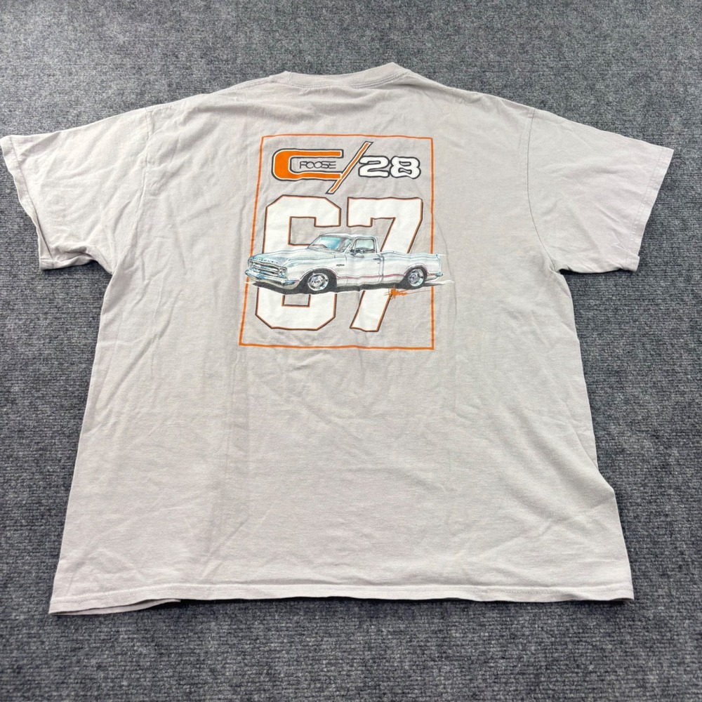 Port & Company Foose C/28 T-Shirt XL Gray 67 Chevy Truck Graphic Mens‎